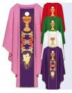 Chasuble with Eucharistic Chalice and Holy Spirit Embroidery