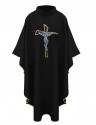 Chasuble avec croix - noire