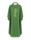Embroidered chasuble with decorative embroidery - green (H9)