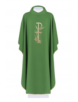 Vezena misnica s dekorativnim vezom - zeleni