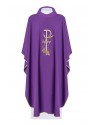 Chasuble brodée avec broderie décorative - violet (H9)