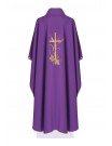 Embroidered chasuble with decorative embroidery - purple (H9)