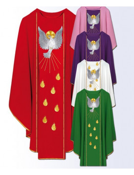 Ornat z Duchem Świętym - płomienie