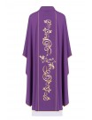 Chasuble embroidered with IHS symbol - purple (H10)