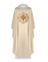 Embroidered chasuble with IHS and PAX - gold (H28)