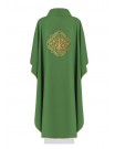 Embroidered chasuble with IHS and PAX - green (H29)