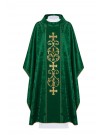 Embroidered chasuble with IHS and PAX - green (H34)