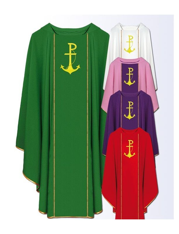 Chasuble embroidered on front