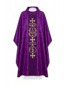 Embroidered chasuble with IHS and PAX - purple (H36)