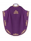 IHS embroidered chasuble - purple (H37)