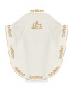 IHS embroidered chasuble - ecru (H38)