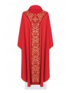 Chasuble decorated with embroidery on velvet - red (H42)