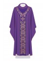 Chasuble decorated with embroidery on velvet - purple (H44).