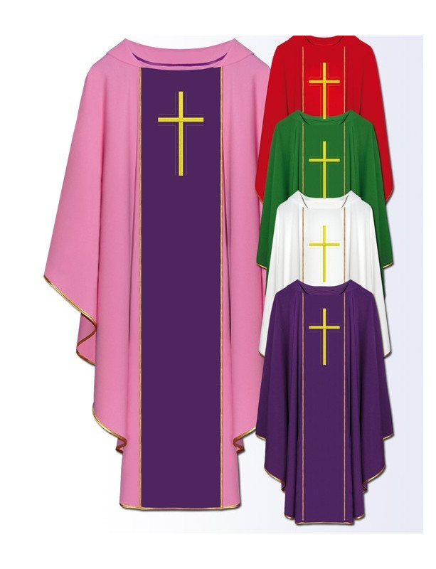 Chasuble embroidered on front