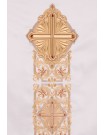 Chasuble richly embroidered, decorative stones - gold (H58)
