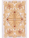 Chasuble richly embroidered, decorative stones - gold (H58)