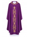 Chasuble richly embroidered, decorative stones - purple (H64)