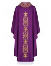 Chasuble richly embroidered, decorative stones - purple (H64)