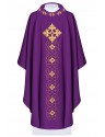 Chasuble richly embroidered, decorative stones - purple (H67)