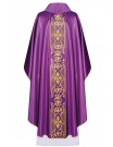 Chasuble richly embroidered, shining fabric - purple (H77)
