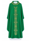 Chasuble richly embroidered, shining fabric - green (H82)