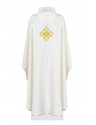 Chasuble embroidered with the symbol of the Cross - ecru (H92)