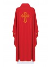 Chasuble embroidered with the symbol of the Cross - red (H98)
