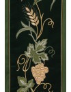 Chasuble richly embroidered IHS and grapes - green (H102)