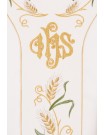 Chasuble richly embroidered IHS and grapes - ecru (H103)