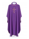 Messgewand bestickt mit dem Symbol des Kreuzes - Violett (H117)