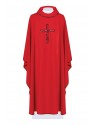 Chasuble embroidered with the symbol of the cross - red (H119)