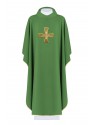 Chasuble embroidered with the symbol of the cross - green (H124)