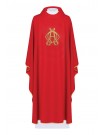 Embroidered chasuble Alpha, Omega - red (H140)