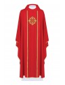 Embroidered chasuble with the symbol of the Cross - red (H147)