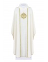 Chasuble embroidered with the symbol of the Cross - ecru (H149)