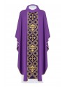Chasuble embroidered with the symbol of the Cross - purple (H151)