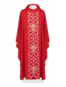 Chasuble embroidered with the symbol of the Cross - red (H153)