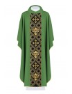 Chasuble embroidered with the symbol of the Cross - green (H154)