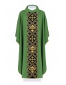 Chasuble embroidered with the symbol of the Cross - green (H154)
