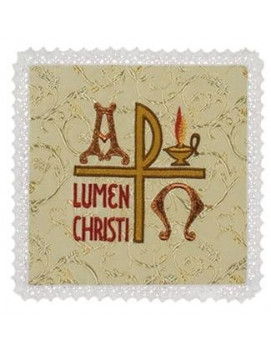 Chalice pall Lumen Christi