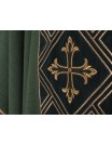 Chasuble embroidered with the symbol of the Cross - green (H154)