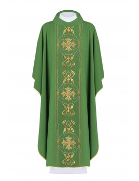 Ornat bogato haftowany - zielony (H159)