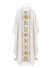 Richly embroidered chasuble - ecru (H160)