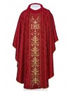 Chasuble richly embroidered IHS - red (H162)