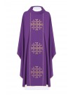 Chasuble embroidered Jerusalem Crosses - purple (H166)