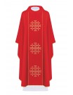 Chasuble embroidered Jerusalem Crosses - red (H169)