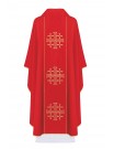 Chasuble embroidered Jerusalem Crosses - red (H169)