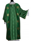 Dalmatic color green - Jerusalem crosses