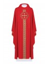Chasuble embroidered Cross - red (H170)