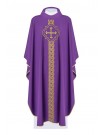 Chasuble Embroidered Cross - purple (H171)